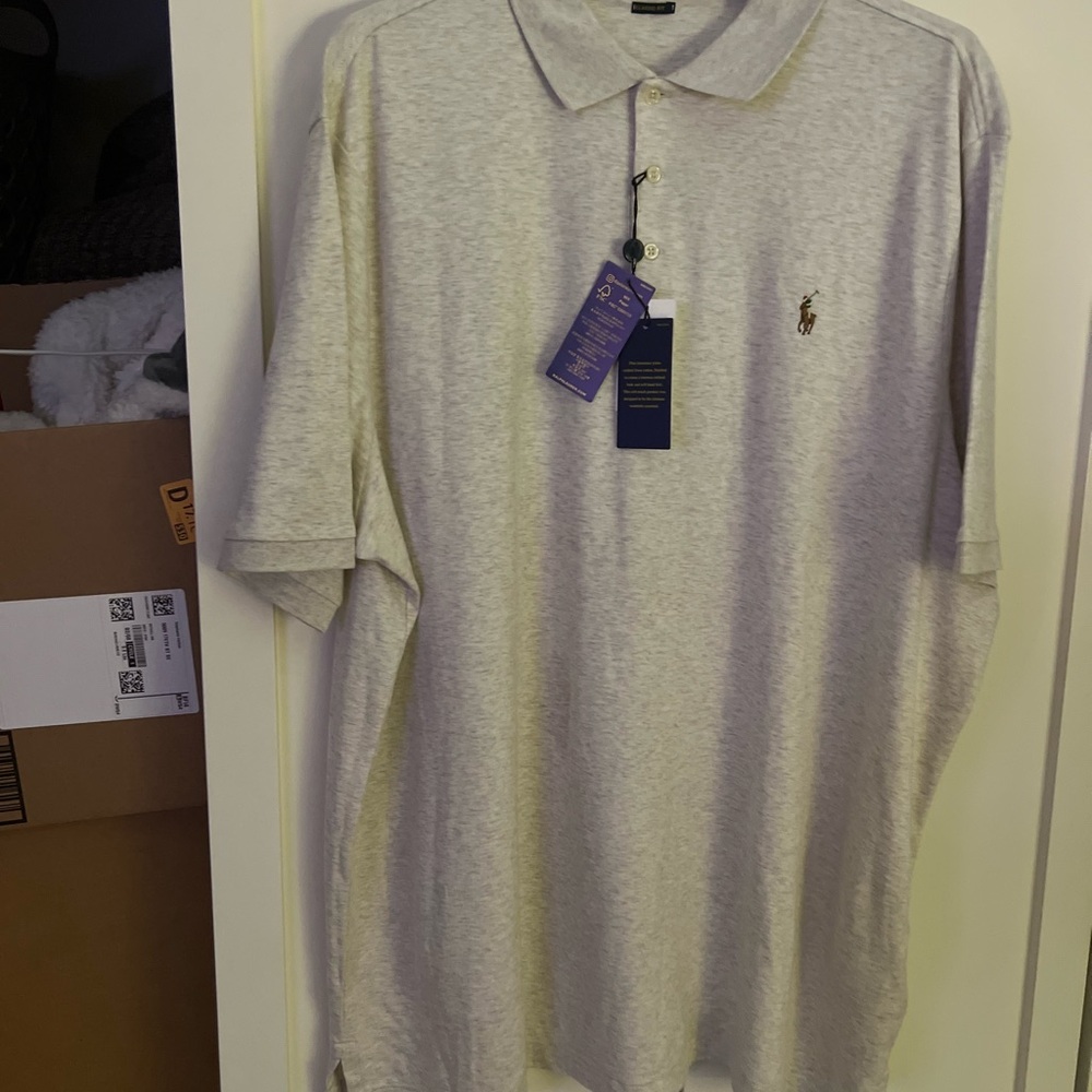Polo by Ralph Lauren Men's Gray Polo Shirt XXL